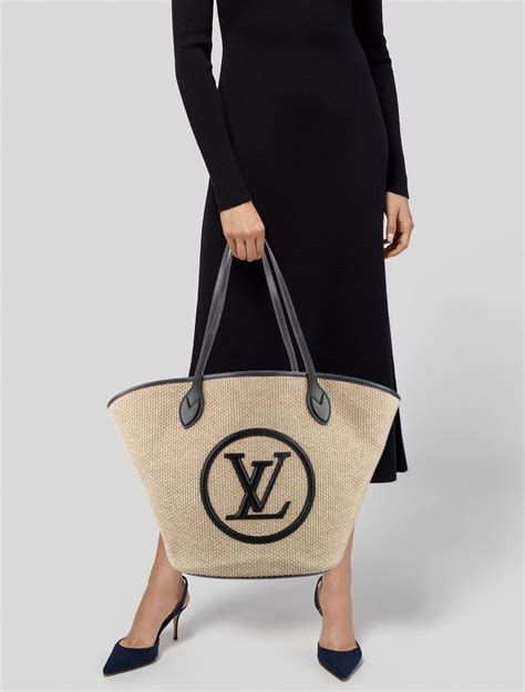 louis vuitton raffia tote|lv mini tote bag.